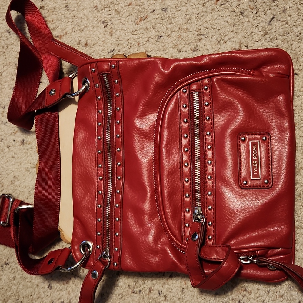 Tyler Rodan Red Crossbody Handbag